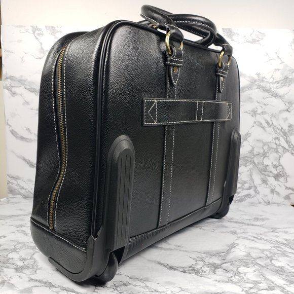 Clark and Mayfield Leather Hawthorn Travel Attache Laptop File - Picture 3 of 13